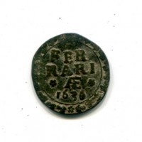 Ferrara, Urbano VIII (1623-1644): quattrino 1636 (MIR,III#1767)