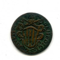 Ferrara, Benedetto XIV (1740-1758): 1/2 baiocco 1745-V (MIR,IV,163#2648/9)
