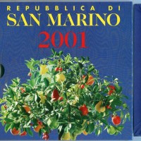 San Marino: serie zecca 2001 (8 pezzi)