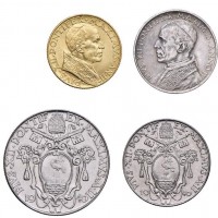 Vaticano, Pio XII (1939-1958): divisionale con oro 1940-II (Gigante#236a).