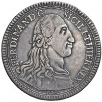 Palermo, Ferdinando III (1759-1816): oncia da 30 tarì 1793 (Gigante#4), grammi 67.88