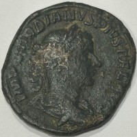 Gordiano III (238-244 d.C.): sesterzio "AETERNITATI AVG" (RIC,IV#297a), grammi 14.79, mm 31