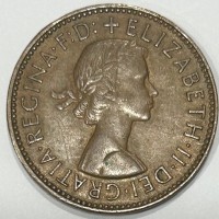 Gran Bretagna, Elisabetta II (1952-2022): 1/2 penny 1966 (KM#896)