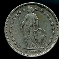 Svizzera, Confederazione: 2 franchi 1936