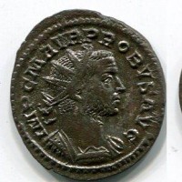 Probo (276-282 d.C.): antoniniano "TEMPORVM FELICITAS" zecca di Lione (RIC,V,II#52)