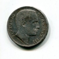 Vittorio Emanuele III (1900-1943): 2 lire 1907 "Aquila Sabauda"
