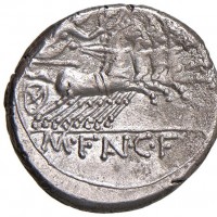 Fannia, M. Fannius C.f. (133 a.C.): denario (Varesi#282), grammi 3.93