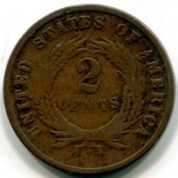 USA: 2 cent. 1868
