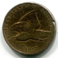 USA: 1 cent. 1857 "Flying Eagle"
