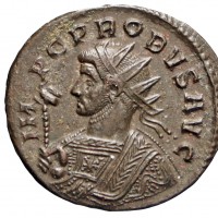 Probo (276-282 d.C.): antoniniano "CONCORD MILIT", zecca Ticinum (RIC#480), grammi 3.00, mm 22