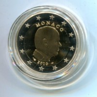 Monaco 2010: 2 euro "Principe Alberto", non commemorativo, in confezione più certificato, tiratura 25.000