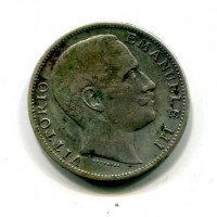 Vittorio Emanuele III (1900-1943): 2 lire 1907 "Aquila Sabauda" (Gigante#95)
