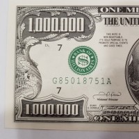 USA: 1.000.000 dollari "FANTASY NOTE" , curiosità regalo