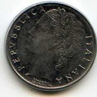 Repubblica Italiana (dal 1946): 100 lire 1992 "Minerva, 2° tipo", asse ruotato di 45° (Attardi Nas#47b)