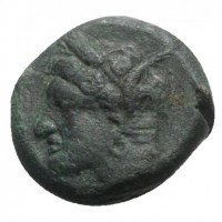 Siculo-Puniche (375-350 a.C.) AE 15 mm (Sng Cop#97; CNS,III#1), grammi 5.69