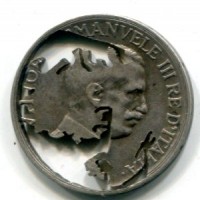 Vittorio Emanuele III (1900-1943): 1 lira 1915-17, pregevole lavorazione artistica