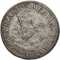 Pisa, Ferdinando I de' Medici (1587-1608): tallero 1595 (CNI,IX,324#10;Ravegnani Morosini,II,356#24), grammi 28.02. La foto non rende merito alla moneta