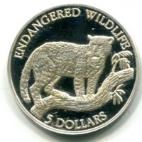 Niue, Elisabetta II (1952-2022): 5 dollari 1992 "Endangered Wildlife" (KM#60)
