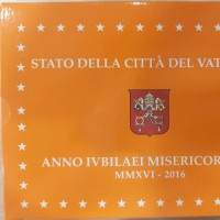 Vaticano 2016: serie euro PROOF 9 pezzi (con medaglia d'argento), in confezione originale zecca