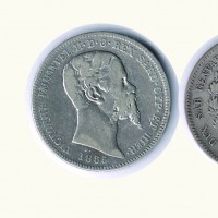 Vittorio Emanuele II (1849-1861): 1 lira 1855-To (Gigante#68)