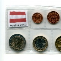 Austria 2010: serie euro, confezionata da privati