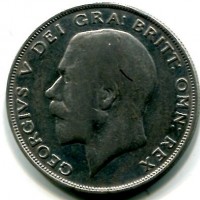 Gran Bretagna, Giorgio V (1910-1936): 1/2 corona 1925 (KM#811.2)
