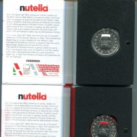 Italia 2021: 5 euro "Nutella", trittico a  tiratura limitata. Le tre monete nei loro folder