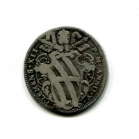 Roma, Clemente XII (1730-1740): testone 1735-V (Muntoni#40)