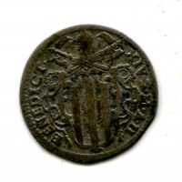 Roma, Benedetto XIV (1740-1758): grosso 1742-II (Muntoni#57)