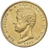 Carlo Alberto (1831-1849): 100 lire 1832-To (Gigante#2)