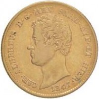 Carlo Alberto (1831-1849): 20 lire 1847 s.s.z. (Gigante#42)