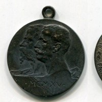 Vittorio Emanuele III (1915), medaglia "Ai soldati di terra e di mare" diametro 28mm (gr. 8,79)