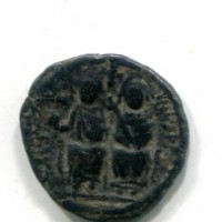 Giustino II (565-578 d. C): 1/2 follis con Sofia, zecca di Roma (Sear#404), gr.4,10
