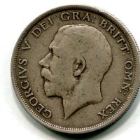 Gran Bretagna, Giorgio V (1910-1936): 1/2 corona 1918 (Spink#4011)