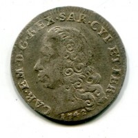 Carlo Emanuele III (1730-1773): 5 soldi 1742 (MIR#936a)
