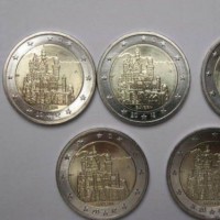 Germania 2012: 2 euro commemorativi "Bayern", la serie delle 5 zecche (A,D,F,G,J)