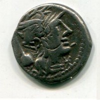 Quinctia, T. Quinctius Flaminius (119-110), denario (Sydenham#505), gr. 3,73