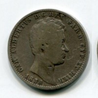 Carlo Alberto (1831-1849): 1 lira 1838-To (Gigante#126)