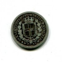 Carlo Alberto (1831-1849): 25 cent. 1833-To (Gigante#156)