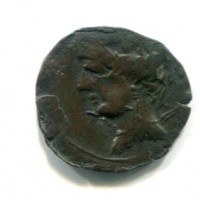Sardo-Puniche (216 a.C.): AES (Piras#186), gr. 5,08