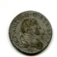 Vittorio Amedeo III (1773-1796): 20 soldi 1795 (Montenegro#372)
