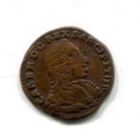 Carlo Emanuele III (1730-1773): 1 cagliarese vecchio 1741 (MIR#969a), graffi