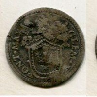 Roma, Clemente X (1670-1676): mezzo grosso 1670 (Muntoni#49), gr.0,64