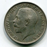 Gran Bretagna, Giorgio V (1910-1936): 1/2 corona 1921 (Spink#4021A)