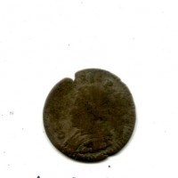 Ferrara, Clemente XI (1700-1721): muraiola da 2 baiocchi 1710 (MIR,III#2368)
