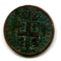 Carlo Alberto (1831-1849): 1 cent. 1842 (Gigante#160)