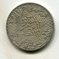 Marocco, Abd-al-Aziz (1894-1908): 1/2 rial 1321 "Londra" (KM#21.2)