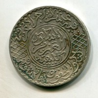 Marocco, Abd-al-Aziz (1894-1908): 1/2 rial 1320 "Londra" (KM#21.2)