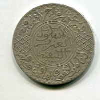 Marocco, Abd-al-Aziz (1894-1908): 1/2 rial 1322 "Parigi" (KM#21.3)