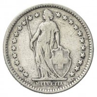 Svizzera, Confederazione: 2 franchi 1901